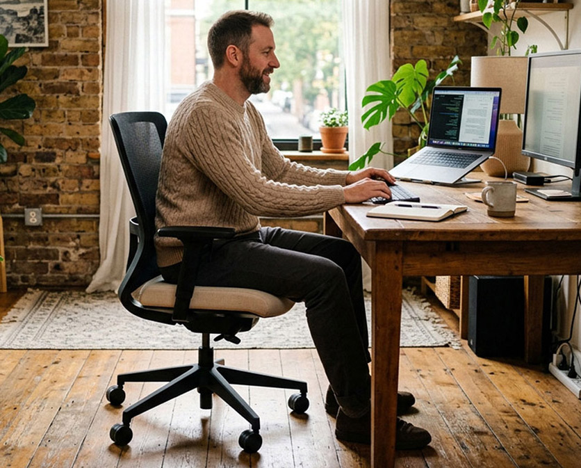 The VS402M mesh back office seating solution